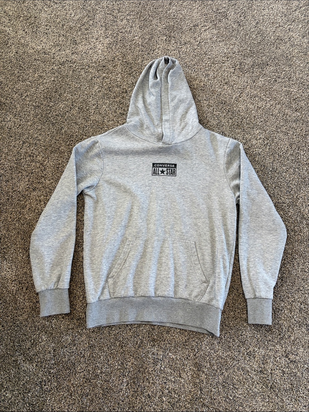 Boys Converse Grey All Star Pullover Hoodie Size Large 12/14